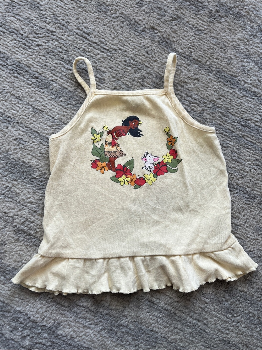 Old Navy / Disney Moana Character Ruffle Tank Top